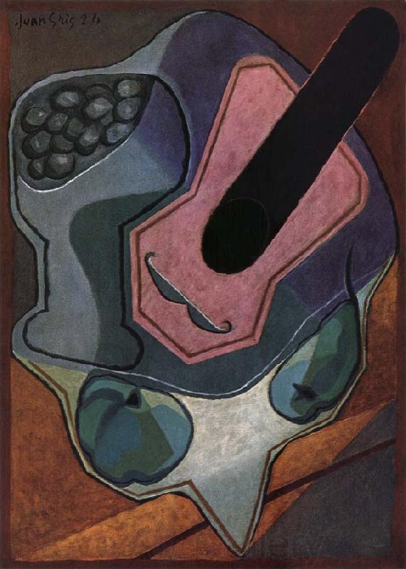 Juan Gris Fiddle and fruit dish Spain oil painting art
